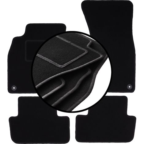 Juego de alfombrillas de terciopelo para: Audi A4 B8 sedán, familiar, Avant, Allroad (2007-2015)