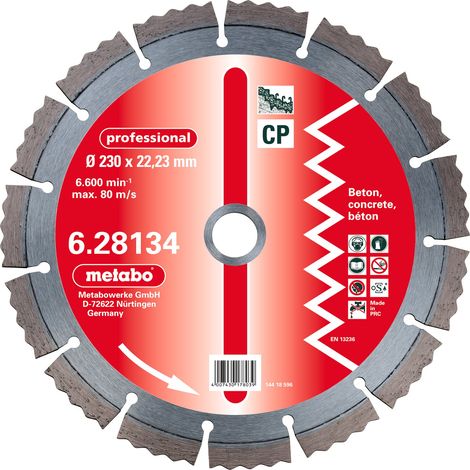 METABO Disco de diamante 150x22,23 mm, profesional, CP 628132000