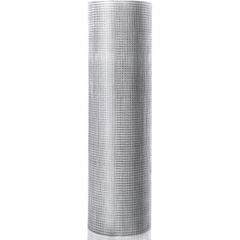 Toile métallique 0,9m x 15m pour enclos polyvalent protection rongeurs usage extérieur en fer argenté (1/2)
