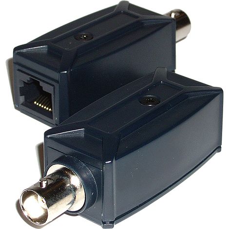 BeMatik - Extender passive TCP/IP pour RG59 coaxial émetteur et le récepteur IP01 (1/2)