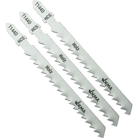 Stichsägeblätter Säge Schneidblätter T-Schaft T144D für Holz Kunststoff 3er Set (1/4)