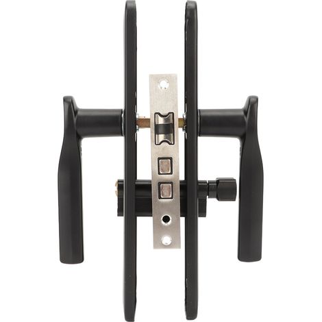 Ensemble de verrouillage de porte avec revêtement anti-oxydation, poignée de porte ergonomique en acier inoxydable pour chambre et salle de bain. (1/5)