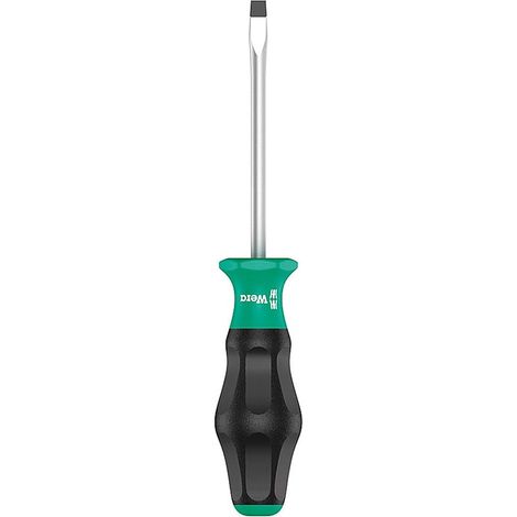 Tournevis pour vis à fente, 1.6 x 10.0 x 200 mm, Noir/vert (1/3)