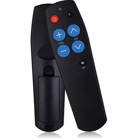 1 télécommande universelle pour téléviseur à gros boutons Télécommande infrarouge de base (1/5)