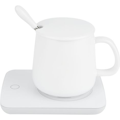Ventilateur portatif USB, ventilateur de bureau rechargeable 3 vitesses, pliable et clipable blanc (1/5)