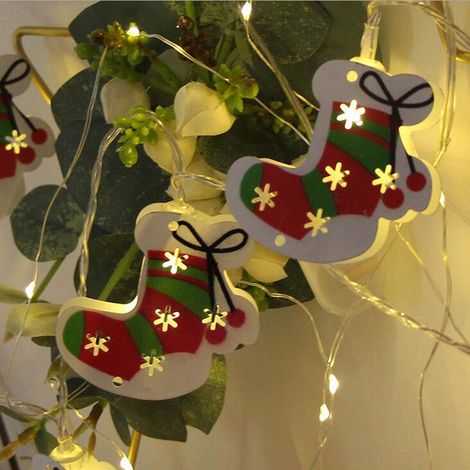 Guirlande Lumineuse Noël - Figurine Bonhomme De Neige En Fer Forgé Peint - 10 ou 20 LED - Alimentation Sur Piles AA - Usage Intérieur - 1,5 m ou 3 m (1/3)