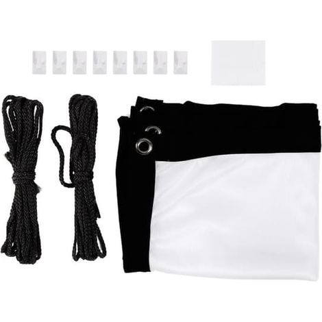 Écran de projection portable 16:9 en polyester blanc souple (40 pouces) (1/5)