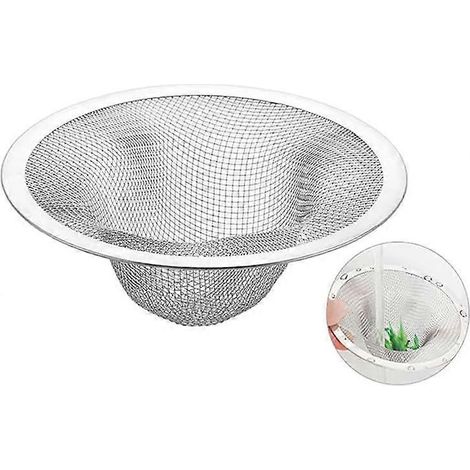 Filtre à mailles pour siphon de sol d'évier, 11 cm (4,33 pouces), pour cuisine et salle de bain, récupérateur de cheveux et siphon de sol. (1/5)