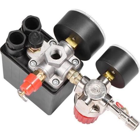 SURENHAP Soupape de compresseur d\air Petit Régulateur de Soupape de Commande de Pressostat de quincaillerie accessoire (1/4)