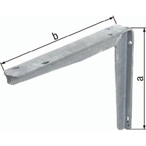 GAH Alberts Konsole L.550mm H.300mm STA roh TZN Trgf.110kg - 800819