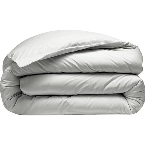 1 Housse De Couette 280x240 Cm, 2 Taies 65x65 Cm, Percale Coton, Tissage Serré, Finition Rabat, Lit King Size (1/4)