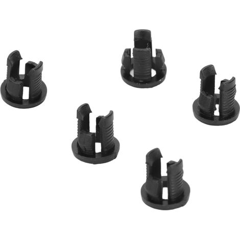 200 Supports pour LED 5mm en Plastique Noir - Montage sur Panneaux - Lot de 200 (1/5)