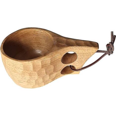 Tasse à café en bois, mug en bois, tasse portable en bois, tasse à boire, tasse à thé, tasse en bois artisanale pour la randonnée, le camping, la cuisine et les activités de plein air (1/5)