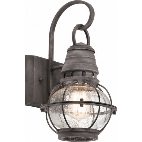 Elstead Bridge Point - Lanterna da parete per esterno piccola 1 luce Zinco IP44, E27 (1/4)