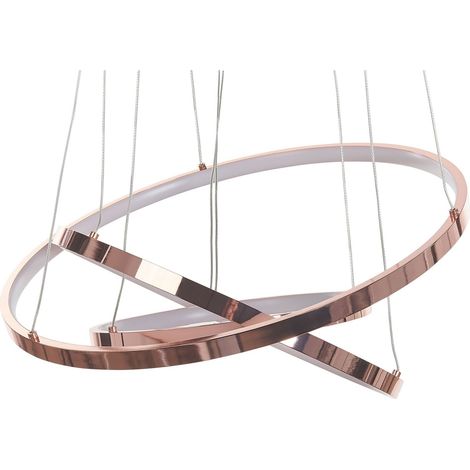 LED Hängeleuchte ATREK Metall Roségold