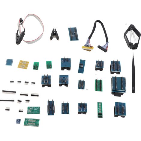 Programmeur EEPROM XGecu T48 haute vitesse avec isolation, 56 canaux pour SPI NOR NAND MCU, kit adaptateurs inclus (1/5)