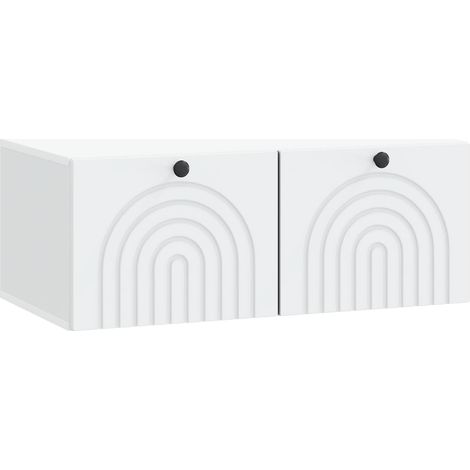 Maison Exclusive - Mobile Porta TV da Muro Bianco 78,5 x 41 x 30 cm (1/5)
