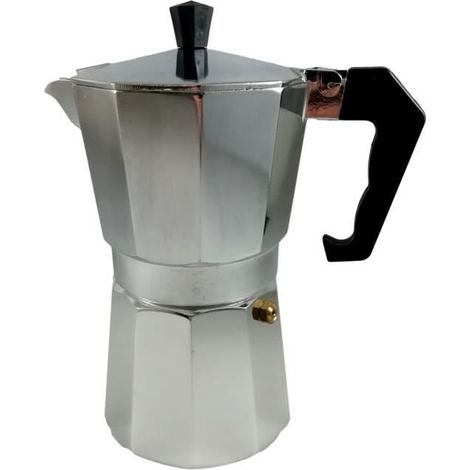 Cafetière - Aluminium - 6 Tasses - Gris - Non compatible lave-vaisselle - Pour adultes (1/2)