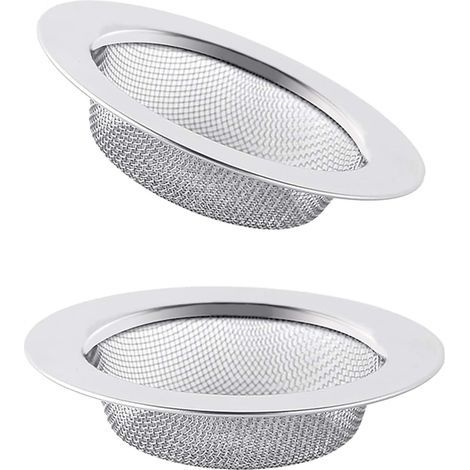 2 Pièces,Bouchon Evier Cuisine,Filtre Evier,Bonde Evier Cuisine,Filtre Evier Cuisine,Passoire Evier Cuisine,Grille Evier Cuisine,Bouchon Evier,Bonde Evier,Acier Inoxydable,7.8cm (1/5)