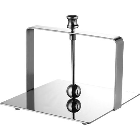 Porte-serviettes en papier stylé - Rack à serviettes épuré pour comptoir (15 cm, argent, inox, style européen) - 1 pièce (1/4)