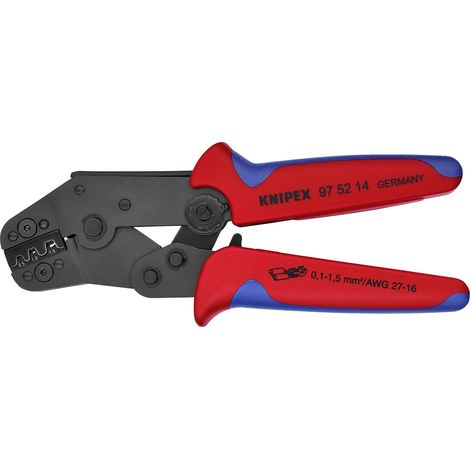 KNIPEX 97 52 14 Pinza per capicorda versione corta con manici multicomponente brunita 195 mm
