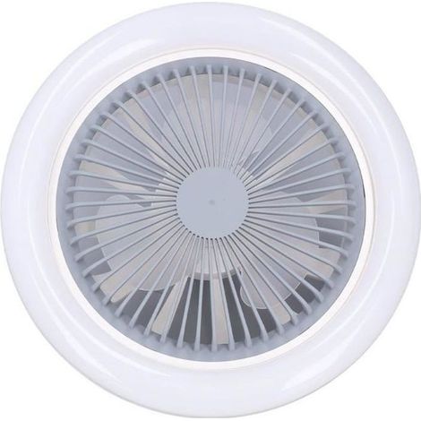 (Blanc)Ventilateur de plafond LED - GAROSA - Lampe de ventilateur de plafond - Blanc - 30W - 3 vitesses (1/4)