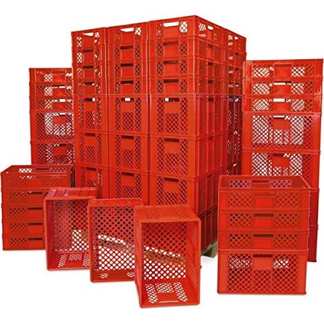 BRB Spar-Set Brotkorb/Bäckerkiste, 42x 600x400x150mm, 36x 600x400x320mm, rot
