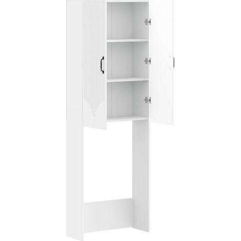 Maison Exclusive - Toilettenschrank HOORN Weiß 66 x 25,5 x 190 cm (1/5)