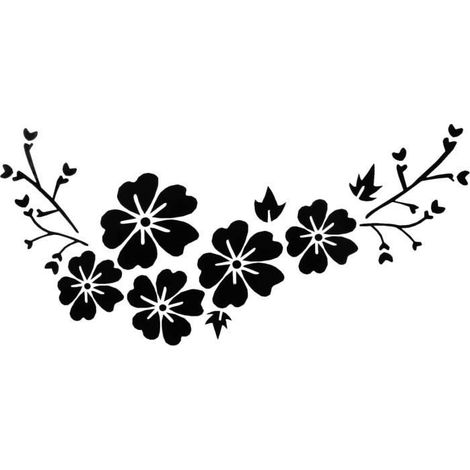 Sticker Voiture - Noir - 2pcs - Amovible - Étanche - 30x14cm (1/4)