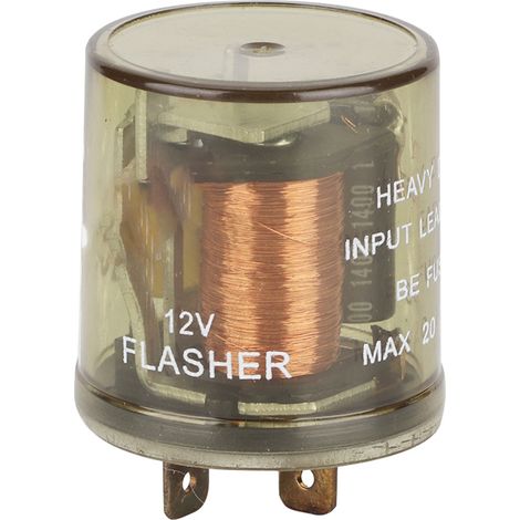 Suuonee Blinkrelais, 2-polig, 12V Motorrad, elektronisches LED-Blinkrelais, einstellbarer Blinker. (1/5)