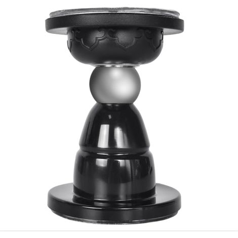 (noir)Loquet de Porte Magnétique, Butée de porte Autocollante, Butée de Porte en Acier Inoxydable, Sans Perçage, Installation Facile, Fixation au Sol ou au Mur, pour la Maison et le Bureau