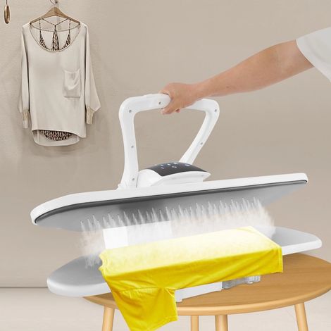 Fer à repasser électrique vapeur de table 1 L, 2200 W, Presse à Repasser à Vapeur Professionnelle, presse vapeur intelligente Pour maisons, chambres à coucher, magasins de vêtements