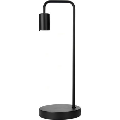 Pied de lampe de table minimaliste nordique en métal noir, douille E27, ampoule non incluse, puissance maximale 60 W