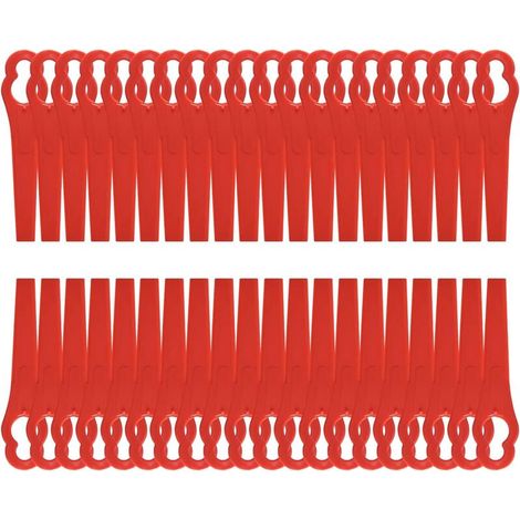 Lame di ricambio in plastica da 8,3 cm per tagliaerba da giardino e prato (120 pezzi)