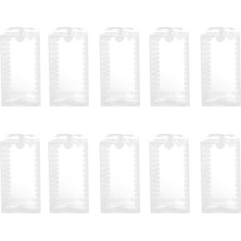 10 boîtes transparentes en PVC (1/3)