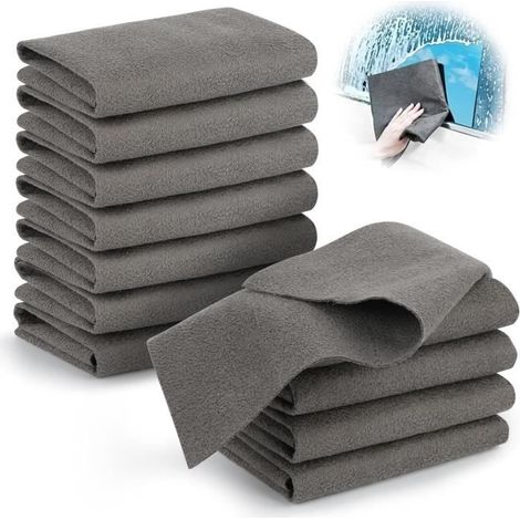 12-teiliges Reinigungstuch-Set, 30 x 30 cm, verdicktes Zauberreinigungstuch, wiederverwendbares, verdicktes Zauberreinigungstuch für Fenster (1/4)
