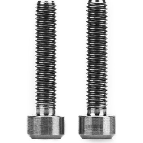 2 pezzi/set M5x25mm bulloni per leve freno bicicletta in lega di titanio viti per mountain bike (titanio).