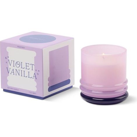 Candela in Vetro Stacked Lavanda e Viola Scuro 198g Paddywax