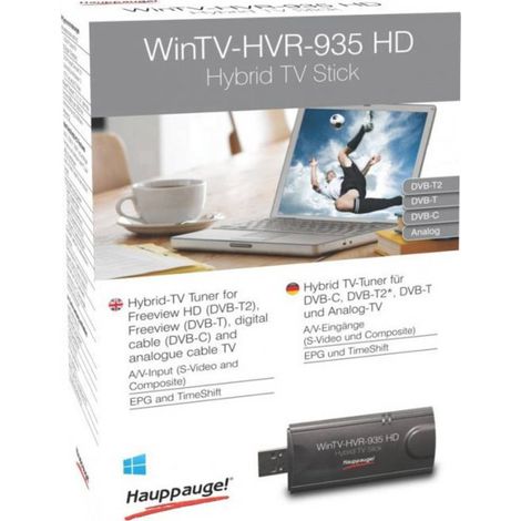 Hauppauge WinTV-HVR-935HD Chiavetta TV Funzione di registrazione, con antenna DVB-T, con telecomando Numero di sintoniz