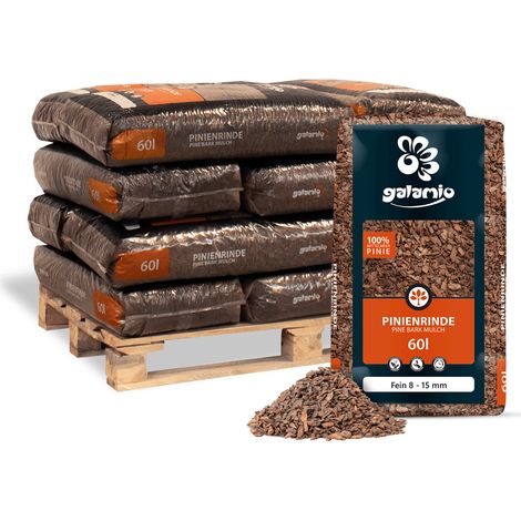 Galamio Rindenmulch Pinie Fein 60l x 12 Sack 720l 12er (1/5)