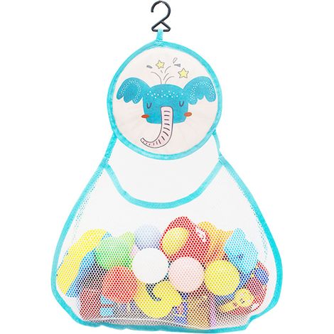 Sac de rangement pour jouets de salle de bain pour enfants pour le stockage de jouets de bain dessin animé sac suspendu de grande capacité(éléphant) (1/5)