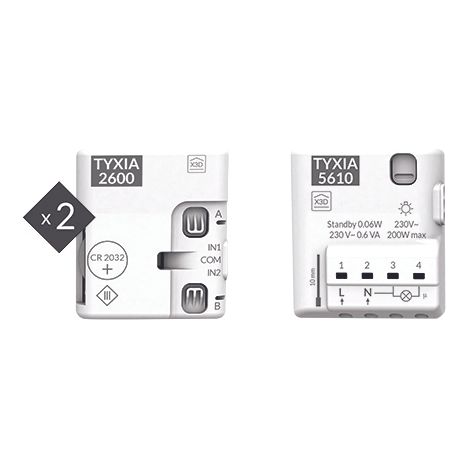 Paquete para conmutador inalámbrico sin neutro - 6351408 - Pack Tyxia 511 - Delta Dore