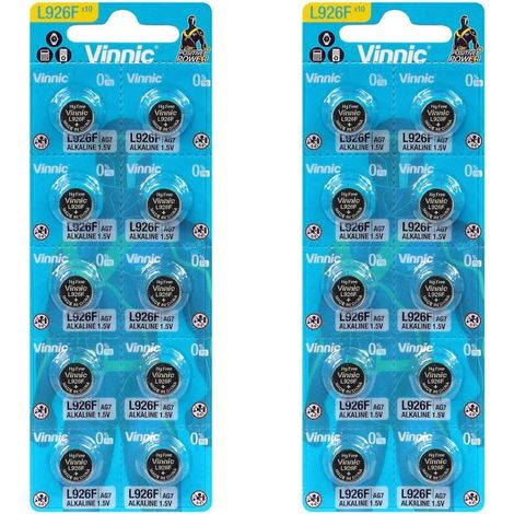 .20 pile AG7 Vinnic /L926/SR926/SR57/399/543/35/RW413.