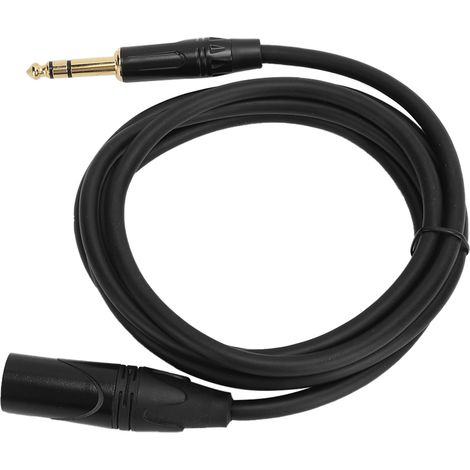 Câble JORINDO XLR mâle vers jack mâle 6,35 mm (1/4 po) - Signal symétrique - Cordon de ligne pour microphone JD6004 - 1 m / 3,3 pi (1/5)