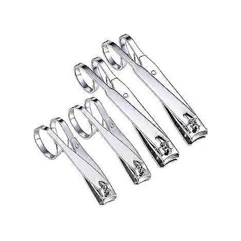 4-teiliges Set mit gebogenen Nagelknipsern für Finger- und Zehennägel