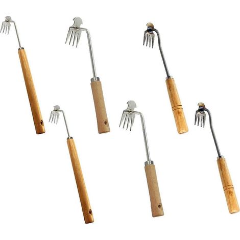 Ensemble de 6 outils de jardinage et de désherbage, pelle à désherber et à planter des fleurs (1/5)