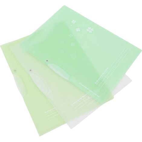 Lot de 3 chemises à levier transparentes PP renforcé format A4 et lettre, classeurs porte-document 40 feuilles école bureau domicile (1/5)