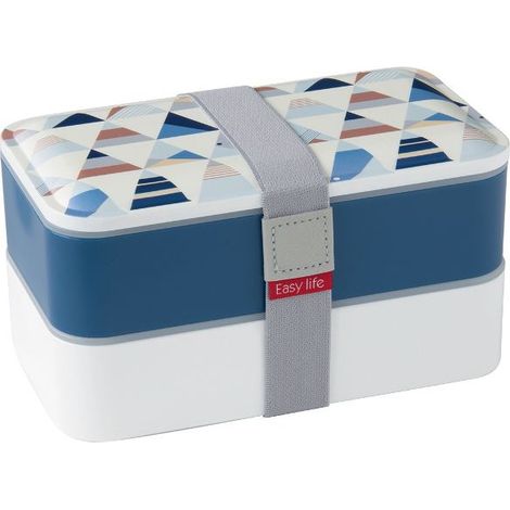 Lunchbox mit 2 Fächern Blau - Lunchbox - Easy Life