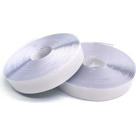 Klettverschluss,500 cm,Doppelseitig klebend,Mit Klettverschluss,25 mm breit,Klettverschluss mit Klettverschluss,Schwarz (1/5)