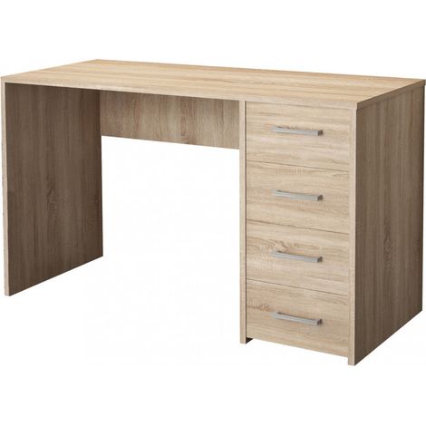 Scrivania Porta Pc Topaz Quercia Chiaro 120x50x74 h cm in Truciolare bilaminato Marrone (1/3)